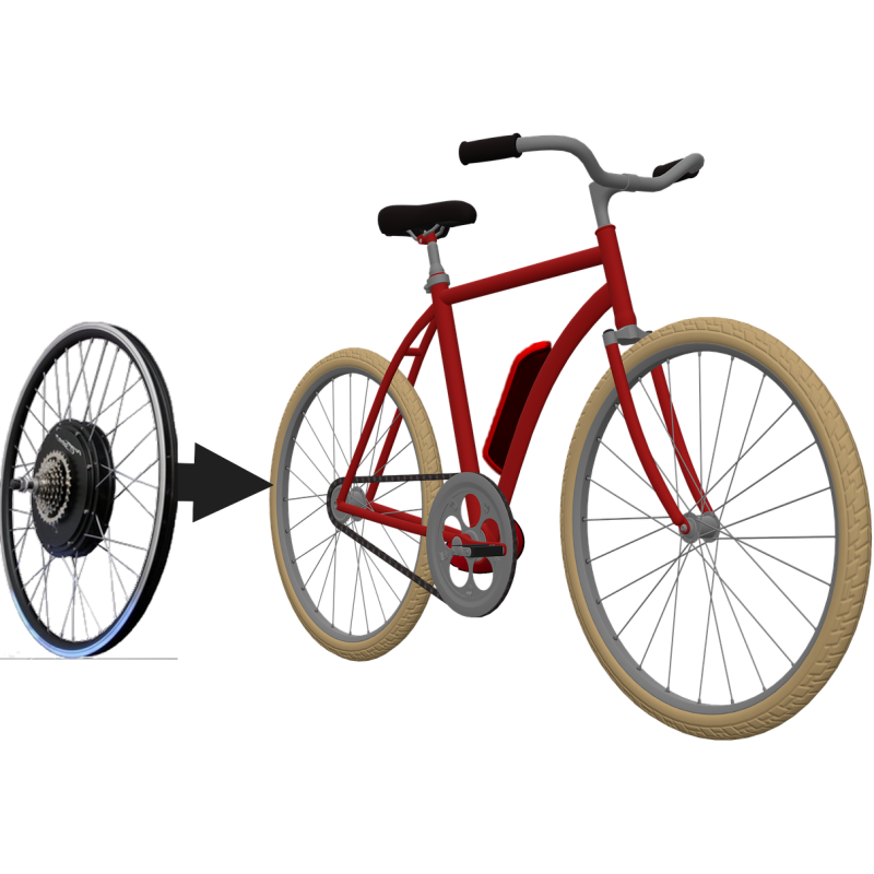 Kit vélo électrique moteur roue